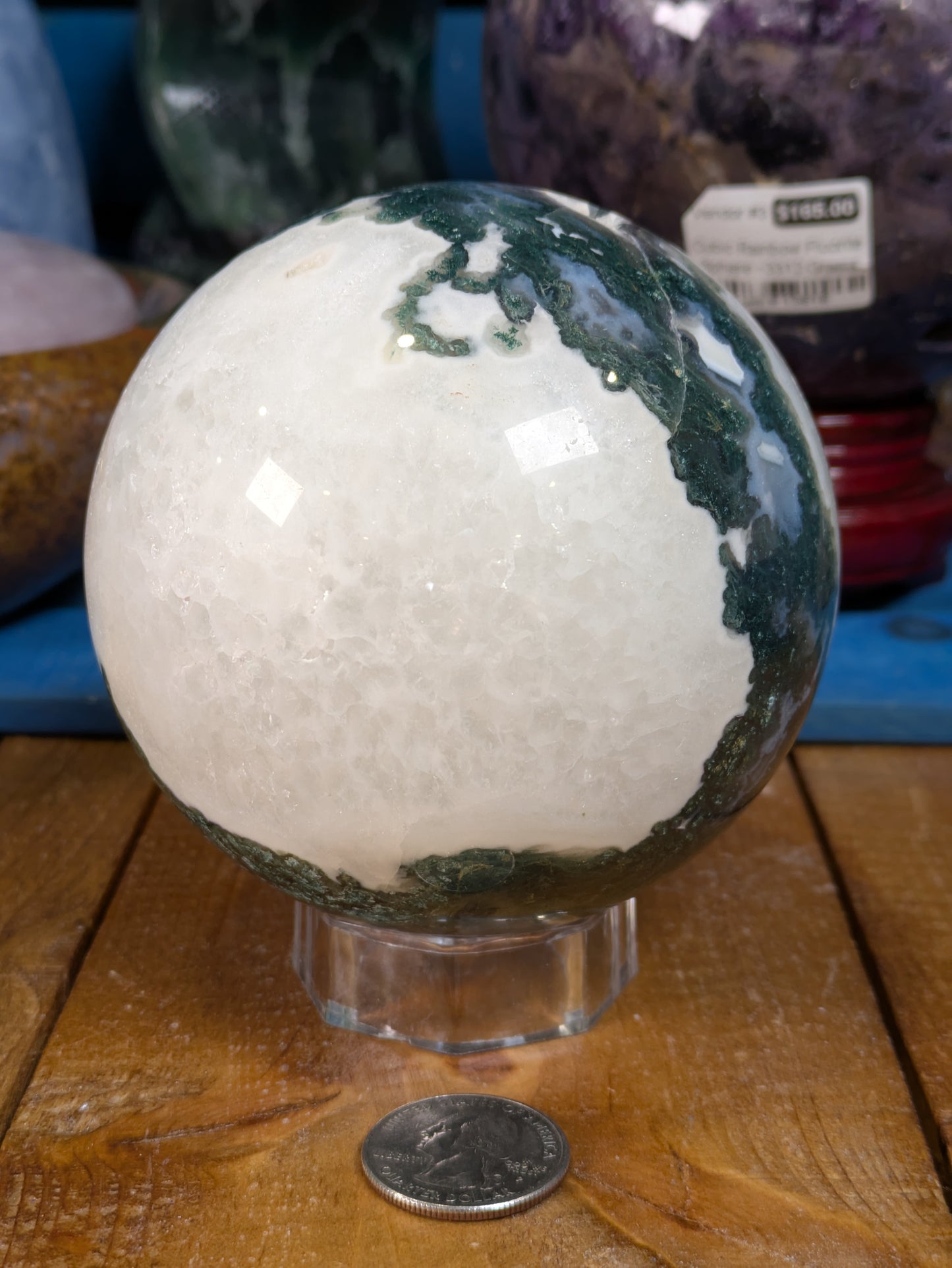 Moss Agate Sphere 1210g