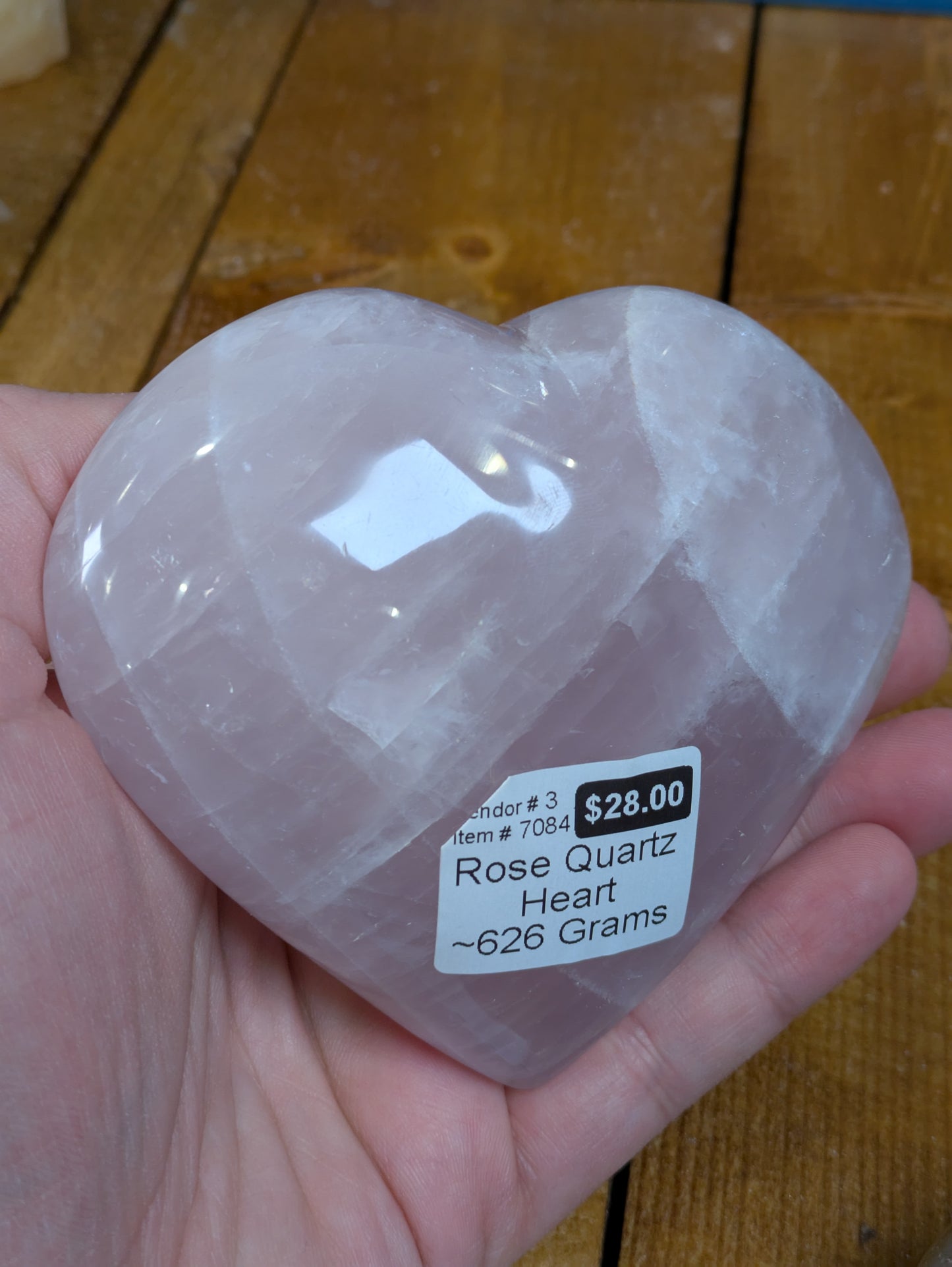 Rose Quartz Heart 626g