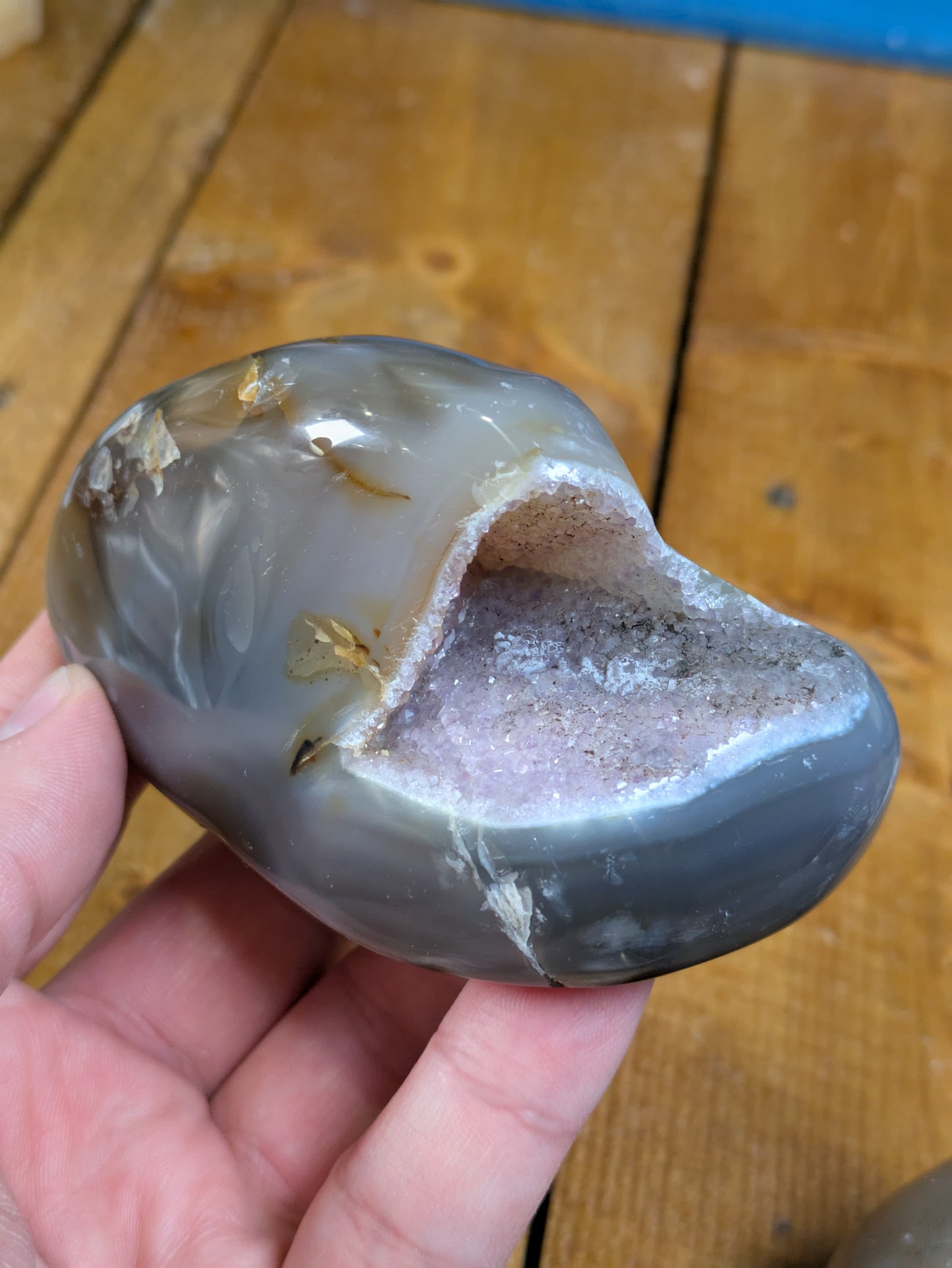 Amethyst Agate Geode 382g