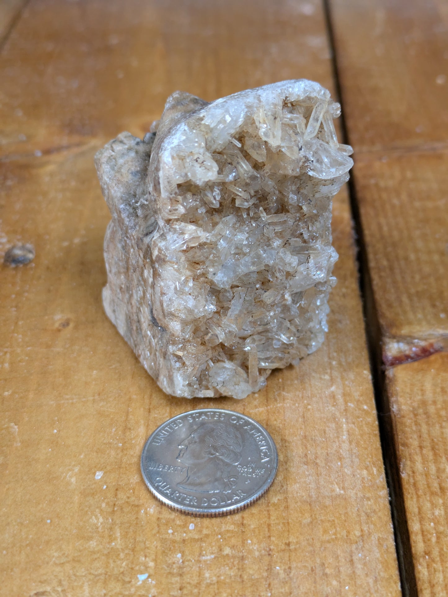 Quartz Cluster Hedgehog Carving 127g