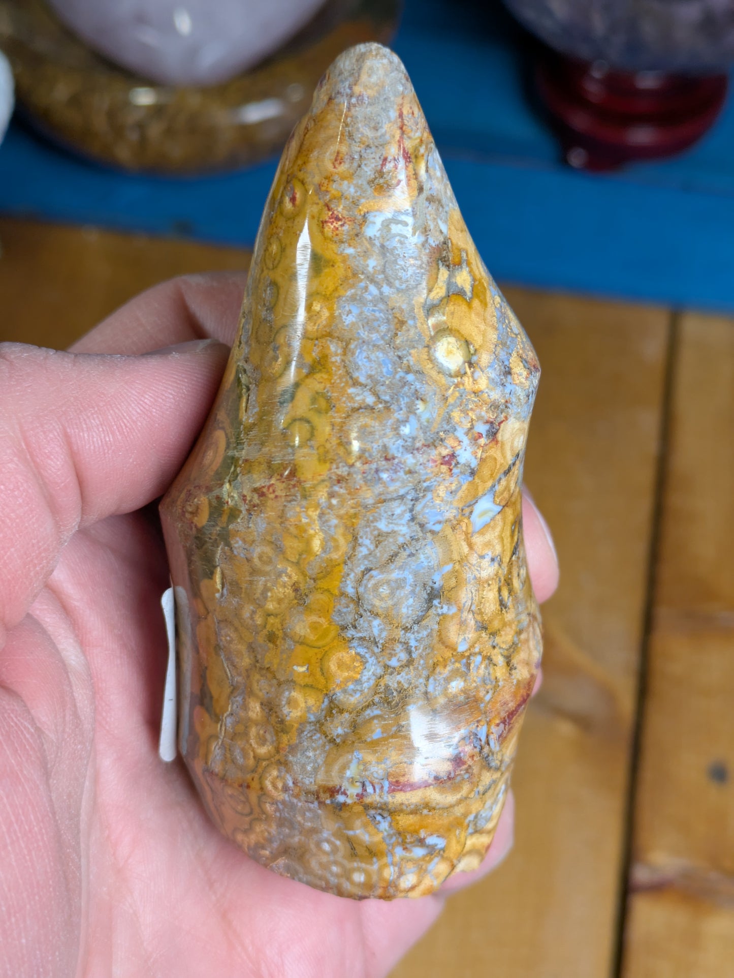Ocean Jasper Spiral Flame 277g