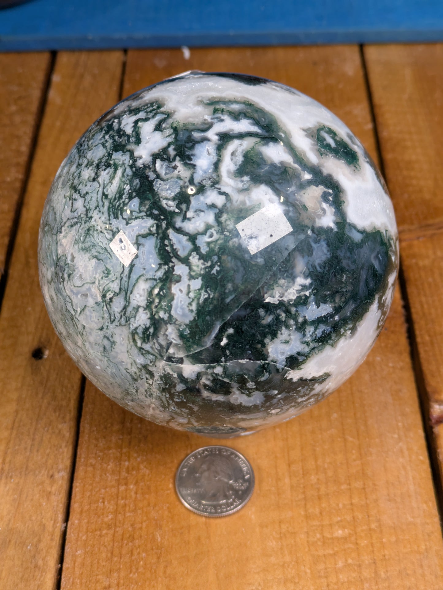 Moss Agate Sphere 1310g