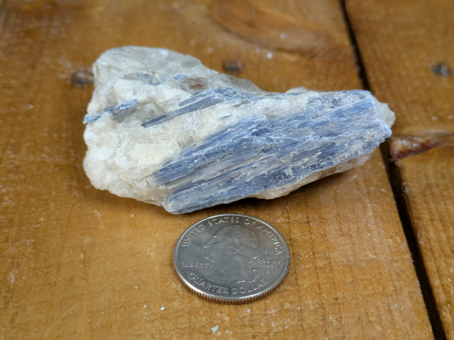 Blue Kyanite in Quartz Specimen 112g