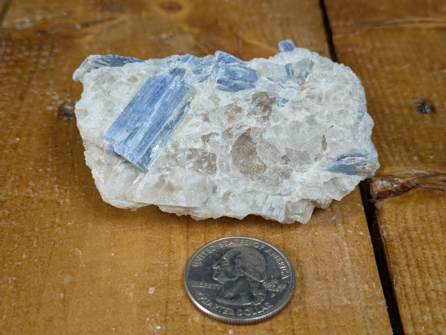 Blue Kyanite in Quartz Specimen 112g