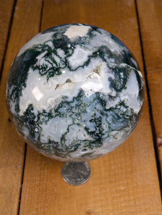 Moss Agate Sphere 1310g