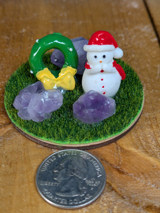 Christmas Scene with Amethyst #3