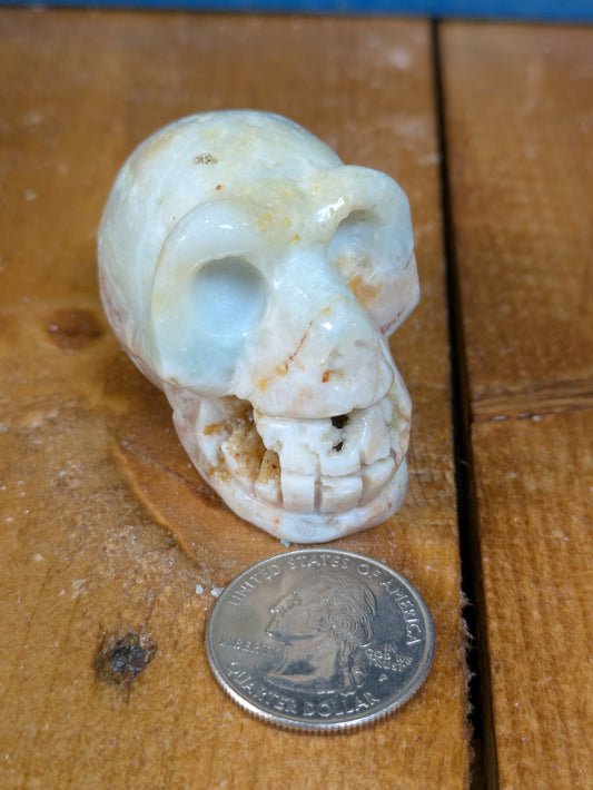 Amazonite Skull Carving 87g