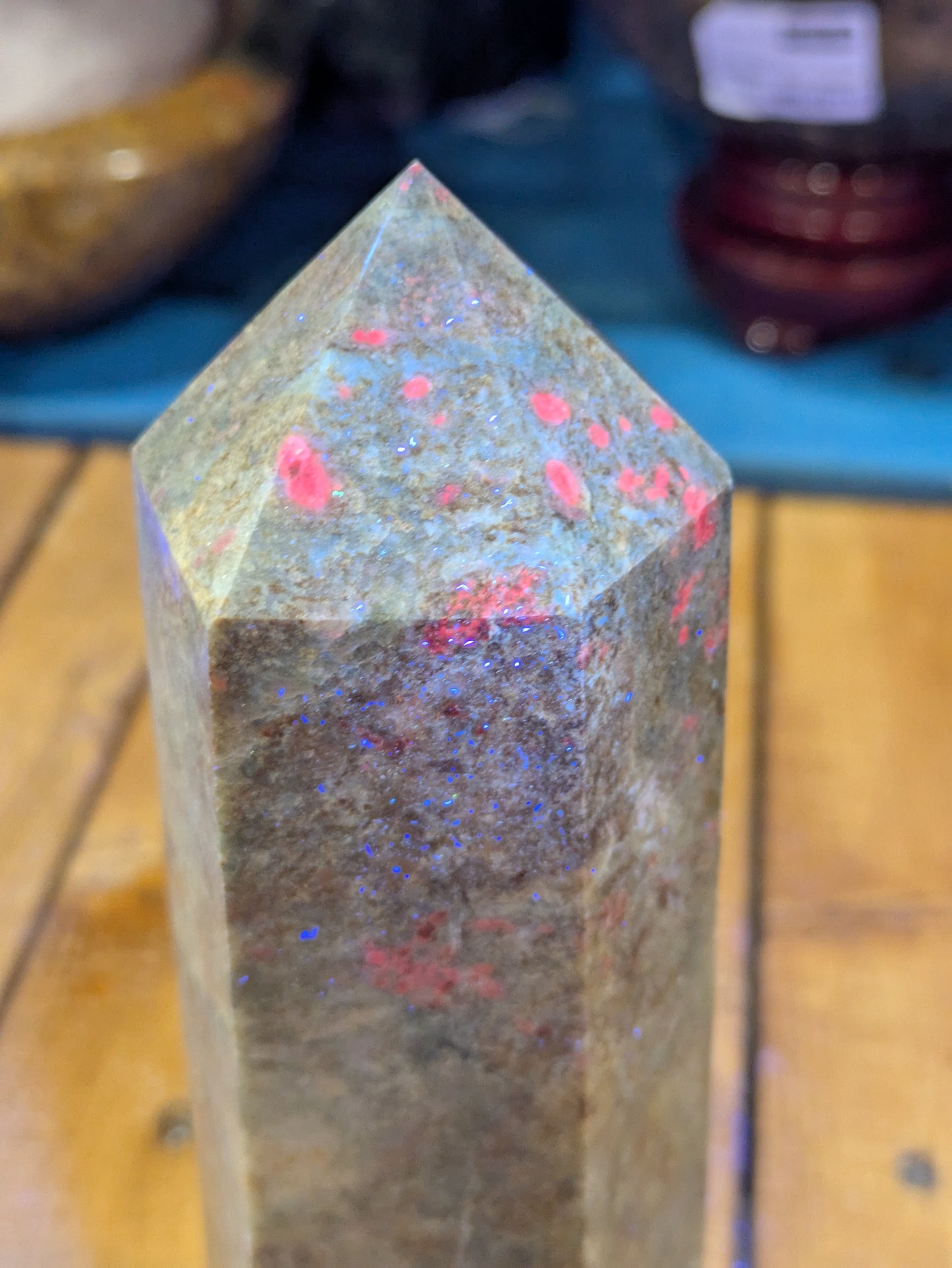 Ruby & Kyanite in Fuchsite Tower 722g