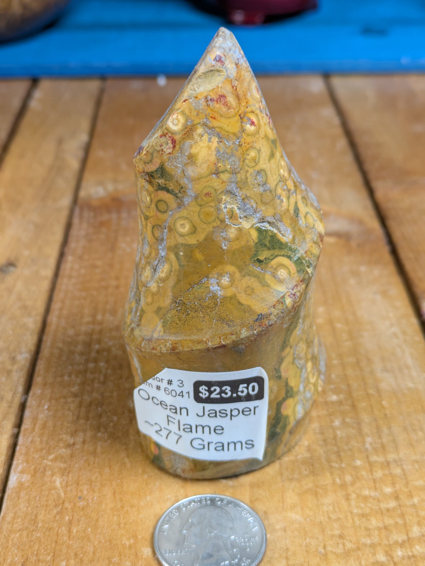 Ocean Jasper Spiral Flame 277g