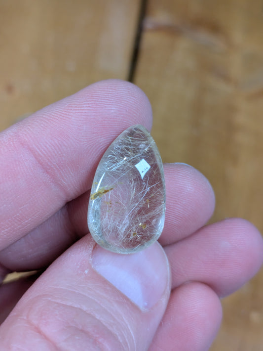 Rutilated Quartz Cabochon