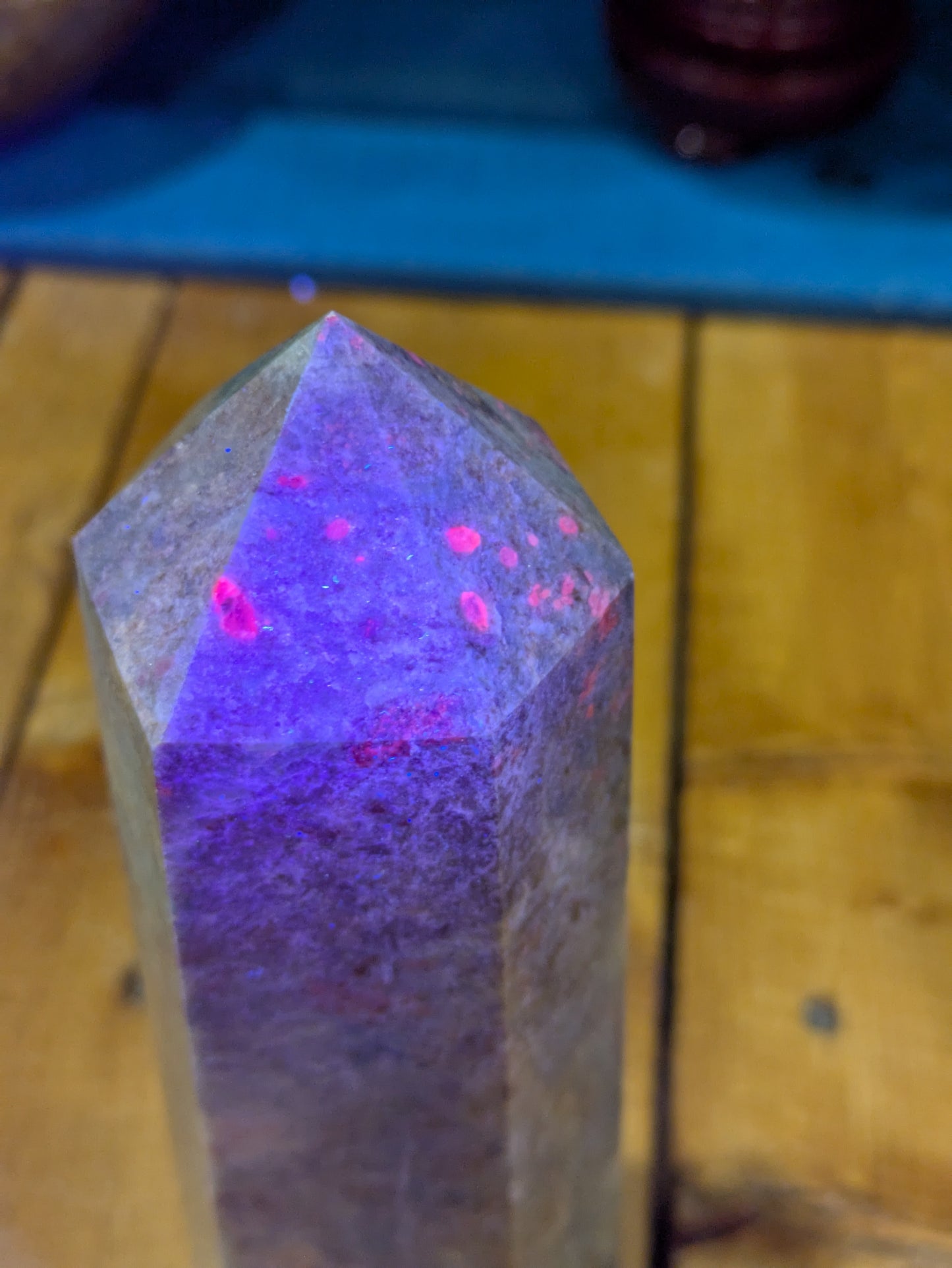 Ruby & Kyanite in Fuchsite Tower 722g