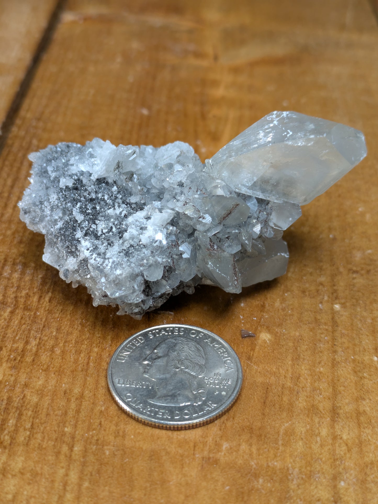 Quartz & Calcite Crystal Specimen 66g