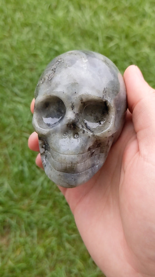 Labradorite Skull 539g