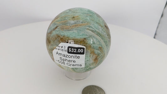 Amazonite Sphere 508g