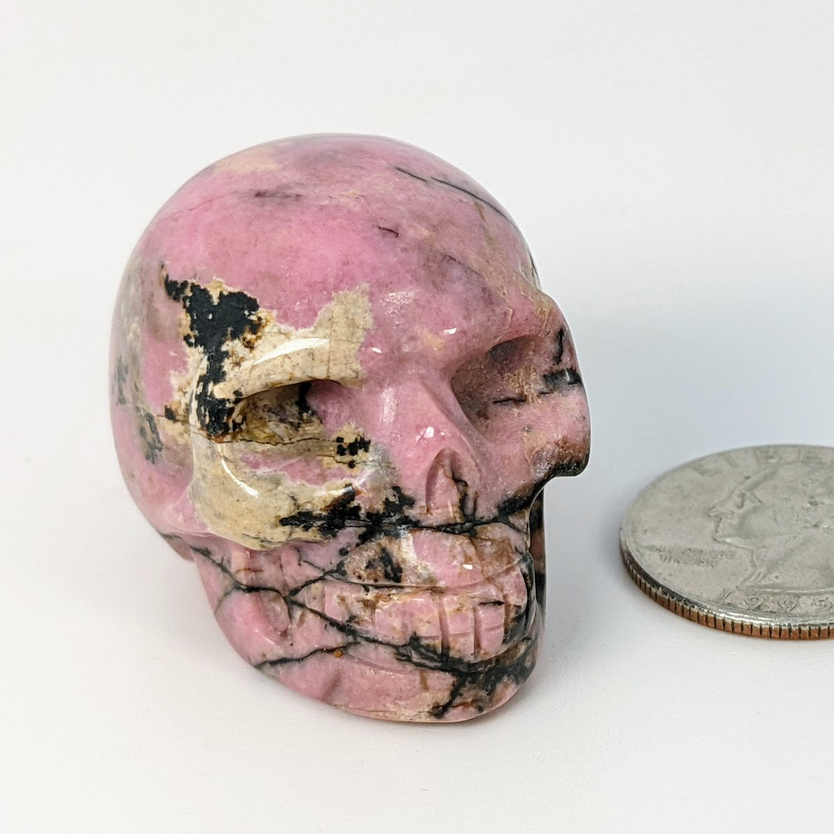 1.5" Rhodonite Skull