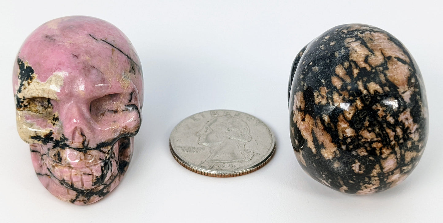 1.5" Rhodonite Skull