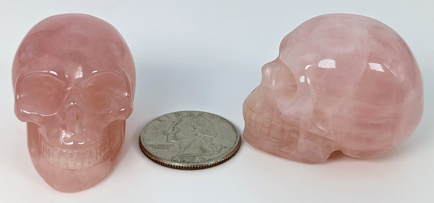 1.5" Rose Quartz Skull