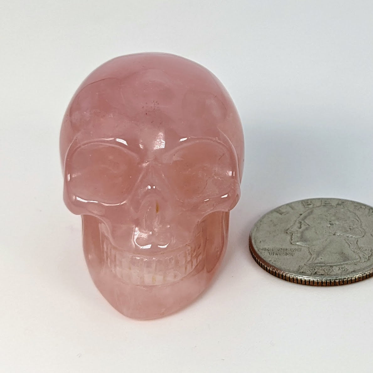1.5" Rose Quartz Skull