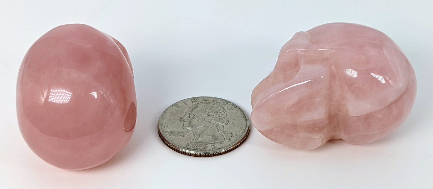 1.5" Rose Quartz Skull