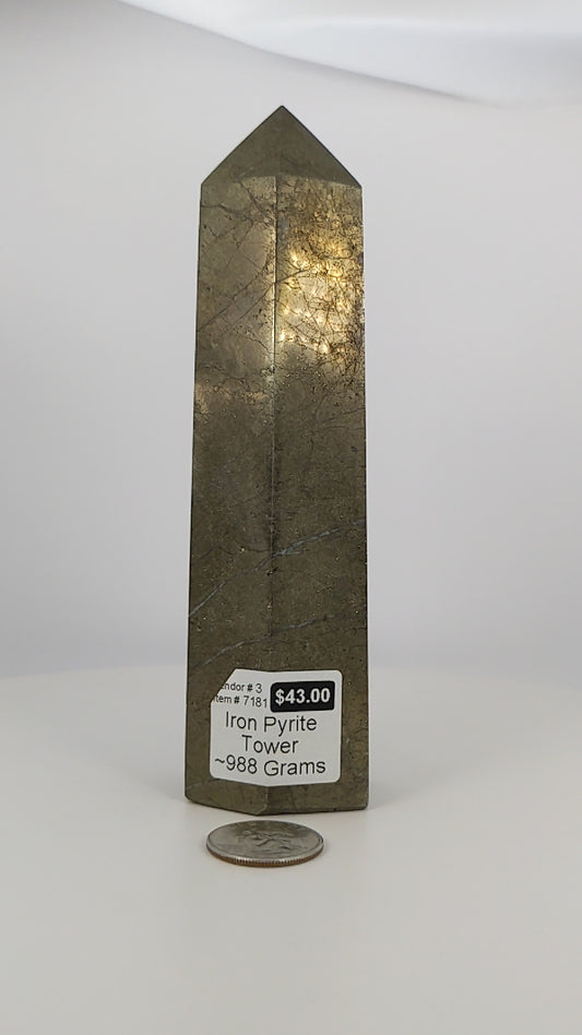 Iron Pyrite Tower 988g