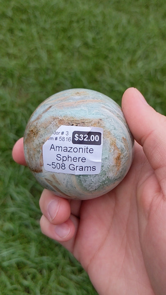 Amazonite Sphere 508g