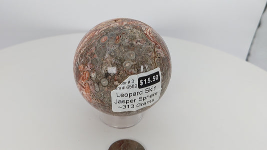 Leopard Skin Jasper Sphere 313g